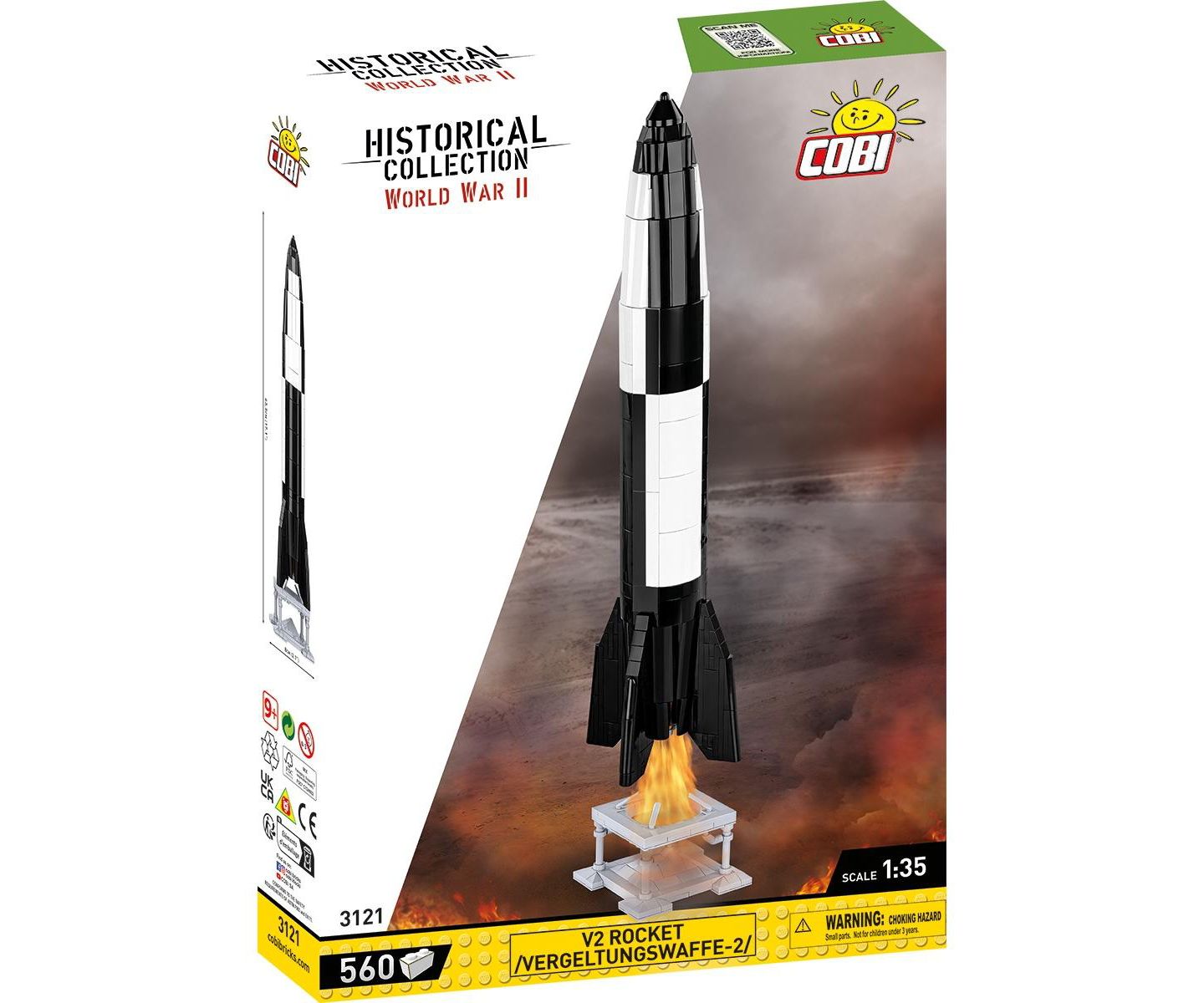 Детские конструкторы COBI Historical Collection Wwii V2 Rocket /Vergeltungswaffe-2, 560 pieces — фото 2