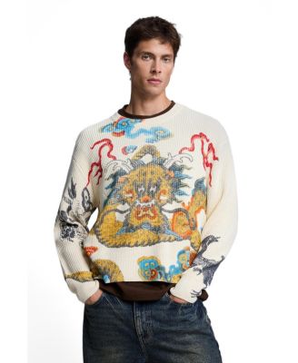 Men's Japan Crewneck Long-Sleeve Regular-Fit Sweater