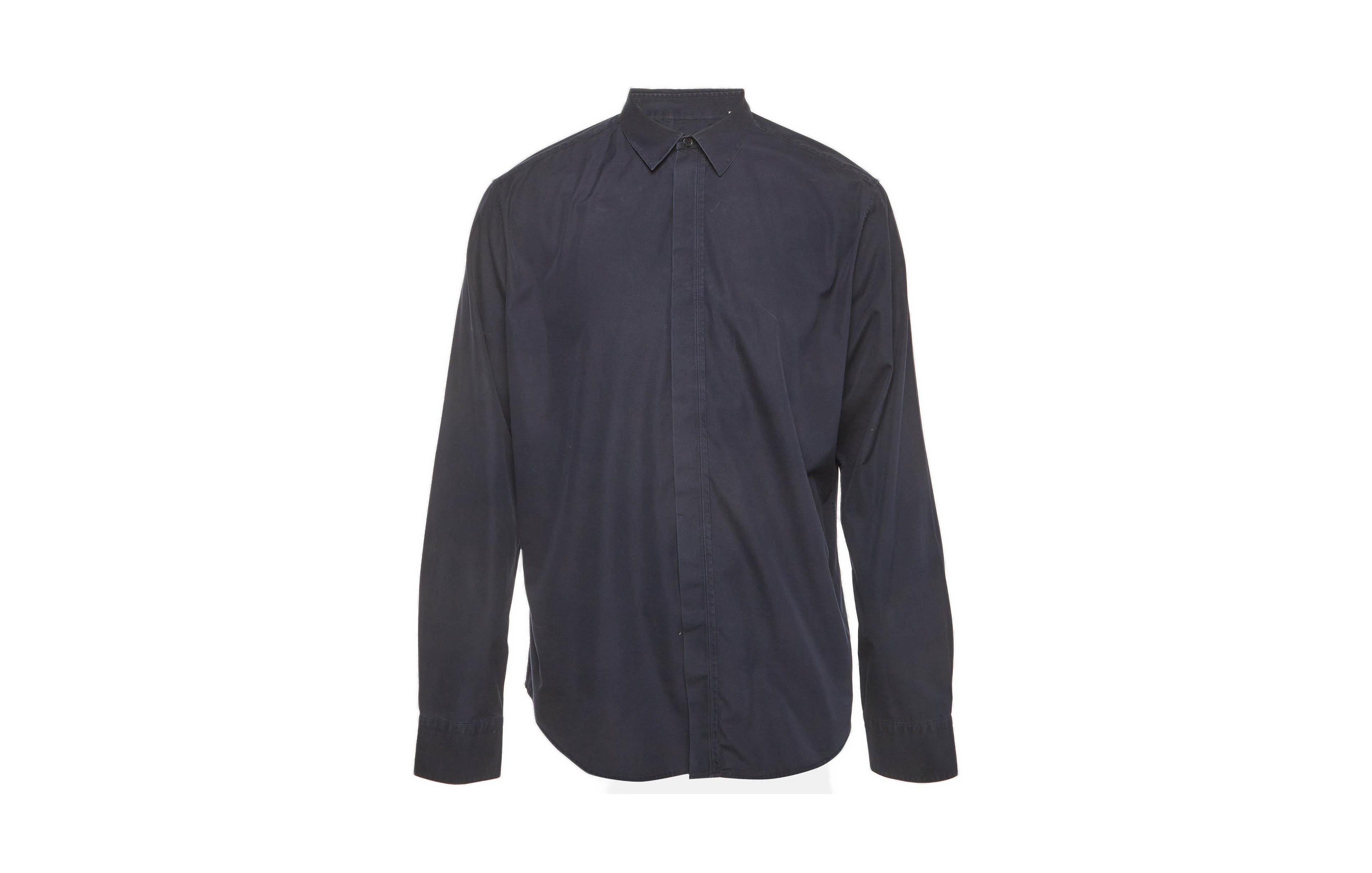 Pre-Owned Hermes Men's Classic-Fit Point-Collar Cotton Dress Shirt
