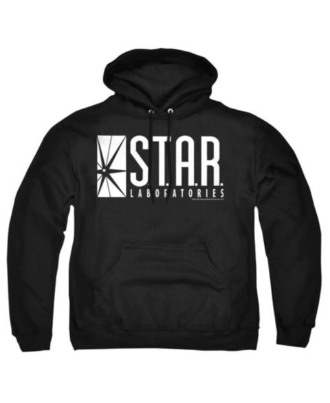 Мужское худи Flash S.T.A.R. Labs с логотипом и карманом-кенгуру, цвет: Чёрный