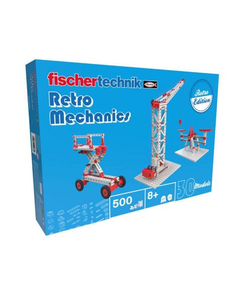 Детский конструктор fischertechnik Retro Mechanics 500-Piece Building Set, Ages 8+