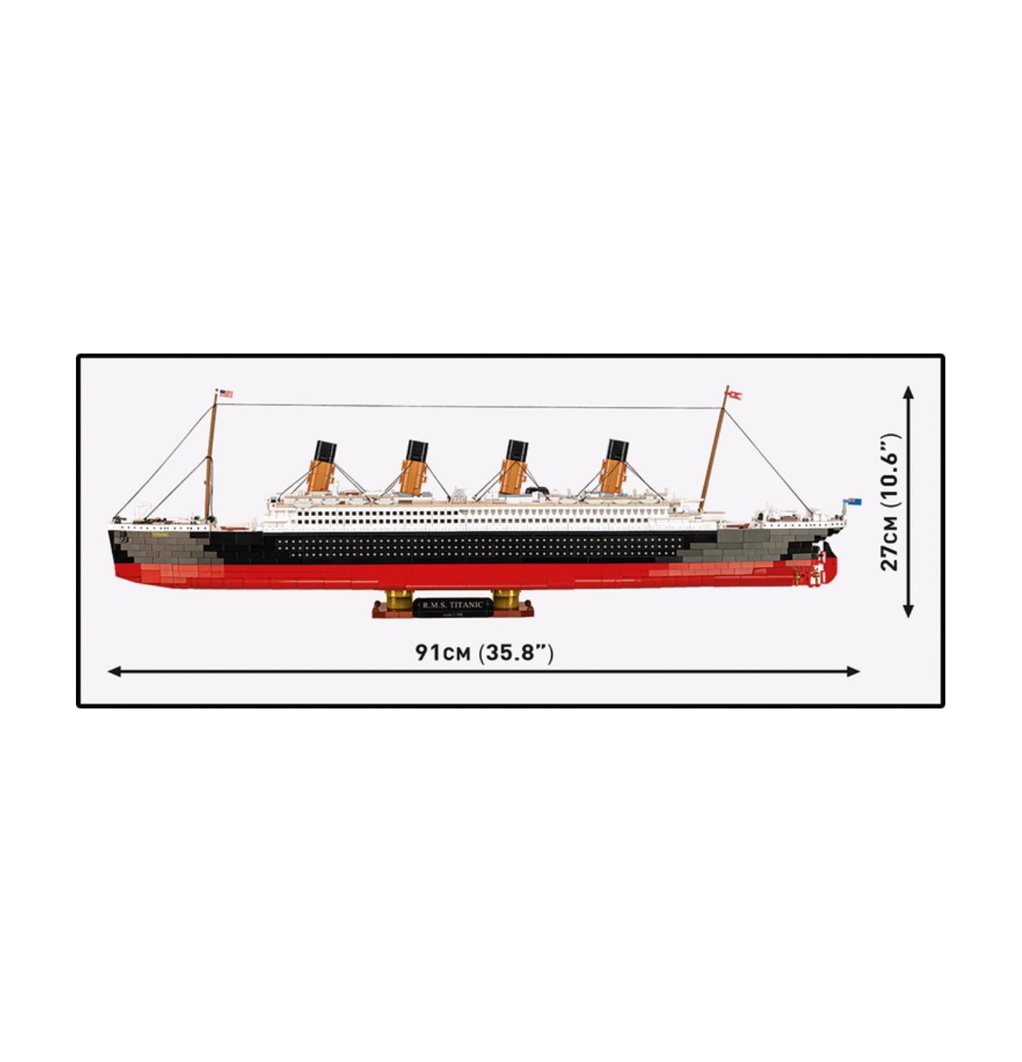 Детский конструктор COBI Historical R.M.S. Titanic 1:300 Scale 3,260-Piece Building Set, Ages 14+ — фото 5