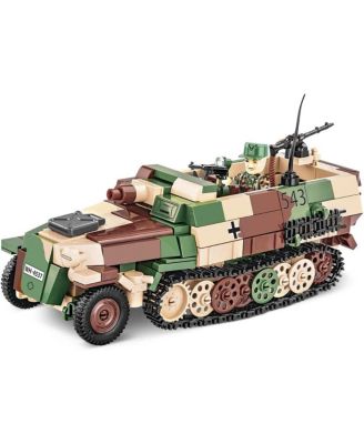 Historical Collection WWII Sd.KFZ. 251/9 Stummel 485-Piece Vehicle Building Set, Ages 8+