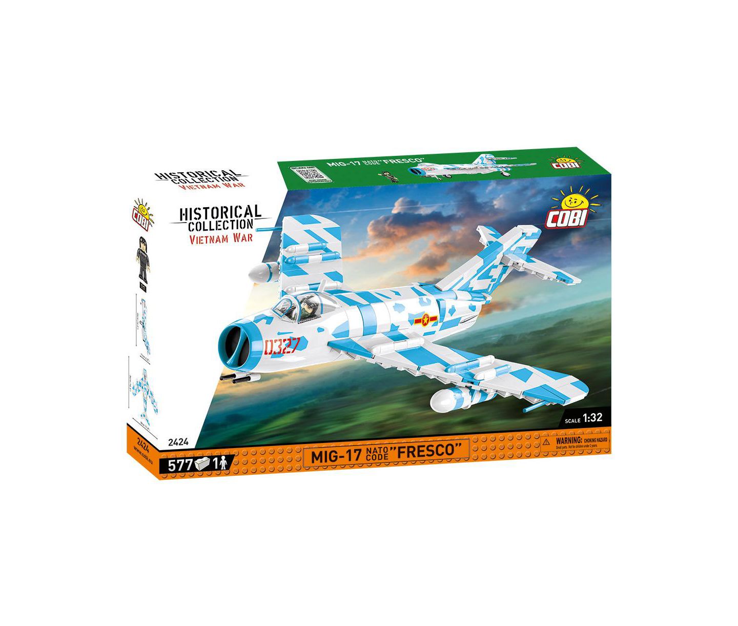 Детский конструктор COBI Vietnam War MIG-17 Nato Code "Fresco" 575-Piece Building Set, Ages 7+ — фото 1