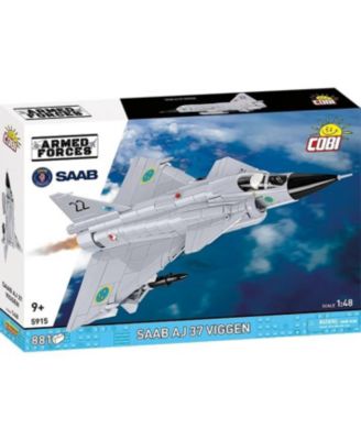 Armed Forces Saab JA 37 Viggen 1:48 Scale 881-Piece Building Set, Ages 9+