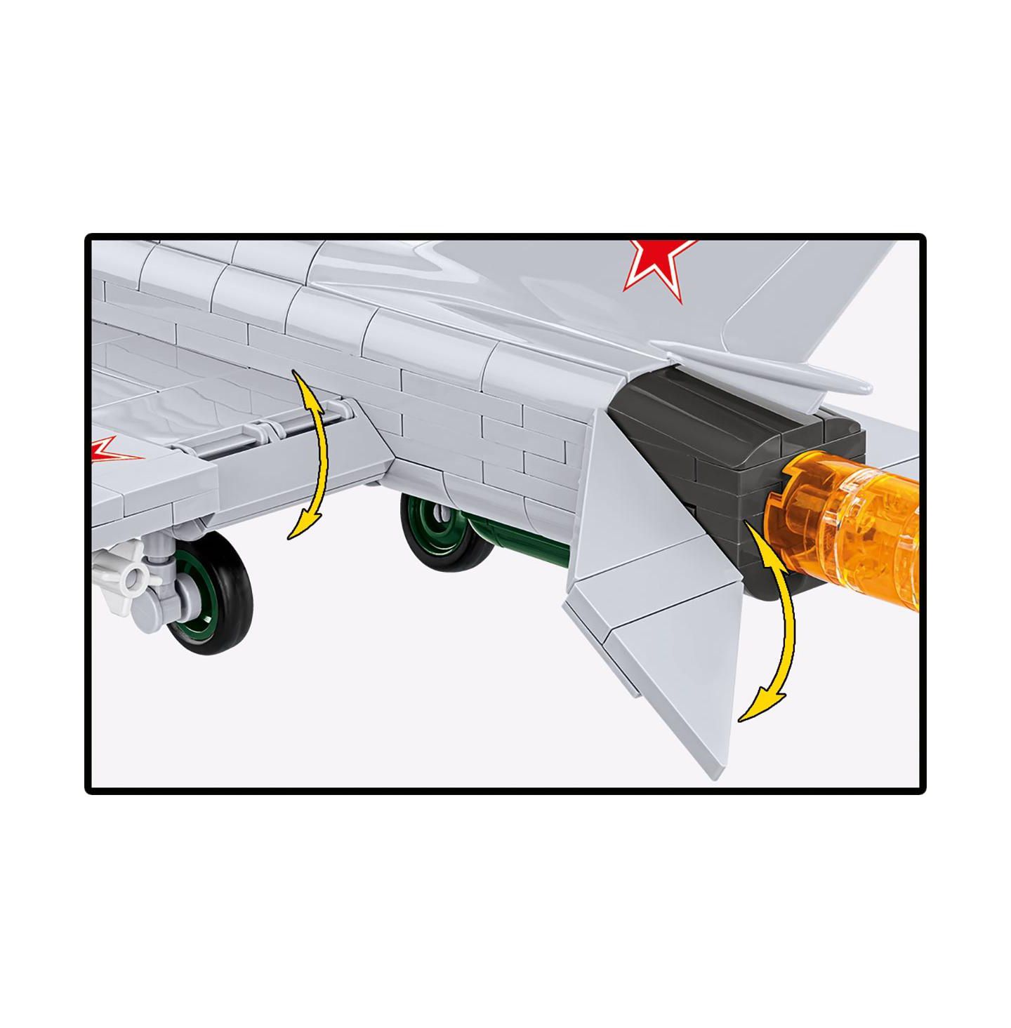 Детский конструктор COBI Armed Forces MiG-21 MF Polish and Soviet Markings 381-Piece Building Set, Ages 8+ — фото 5
