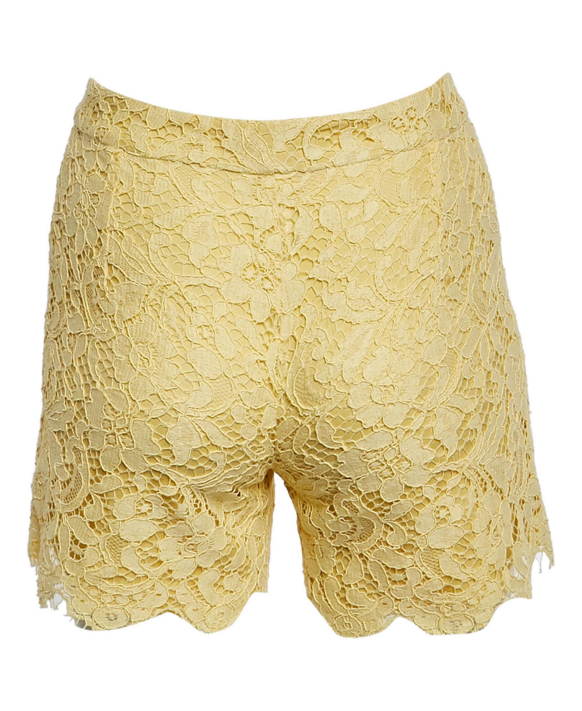 Pre-Owned Dolce & Gabbana Women's Lace Floral-Print Shorts, 7" Inseam