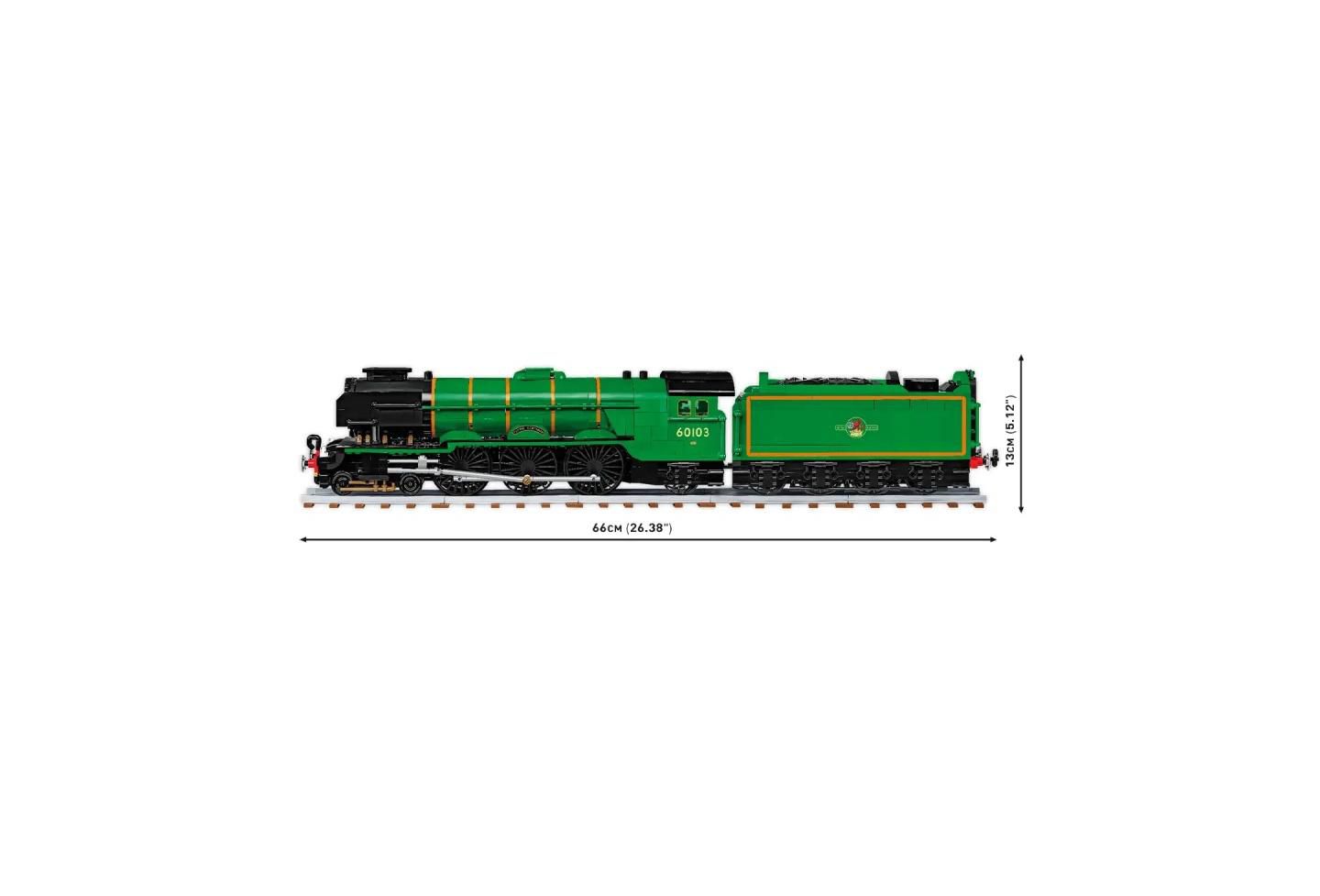 Детский конструктор COBI Historical Collection Flying Scotsman British Steam Locomotive 2677-Piece Building Set, Ages 12+, цвет: Зелёный — фото 4
