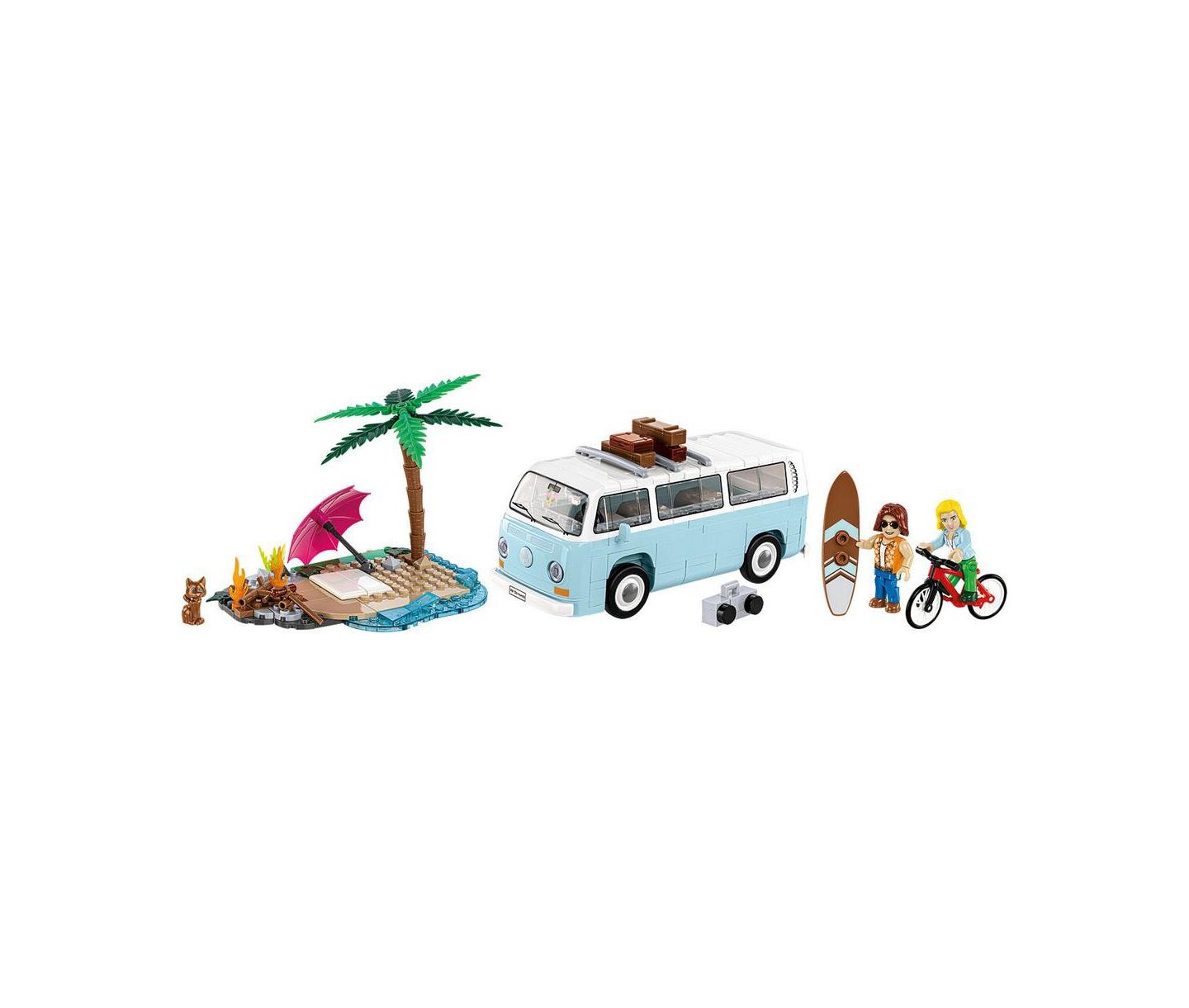Детский конструктор COBI Volkswagen Action Town T2a Kombi 292-Piece Building Set, Ages 8+ — фото 3