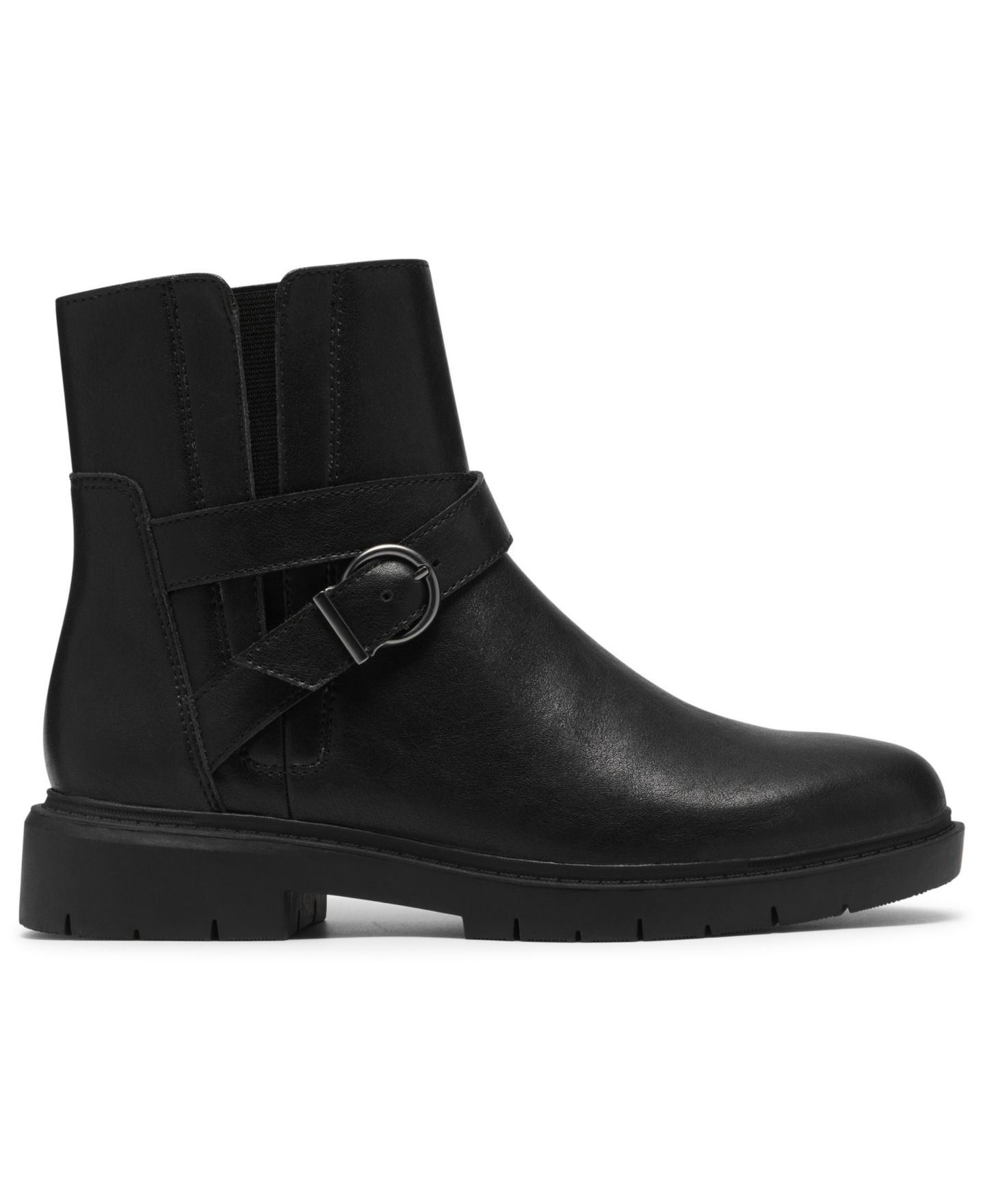 Женские ботинки Clarks Westlynn Lux Round Toe Booties, цвет: Чёрный кожаный — фото 2