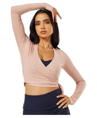 Women's Long-Sleeve V-Neck Ultimate Ballet Wrap Top