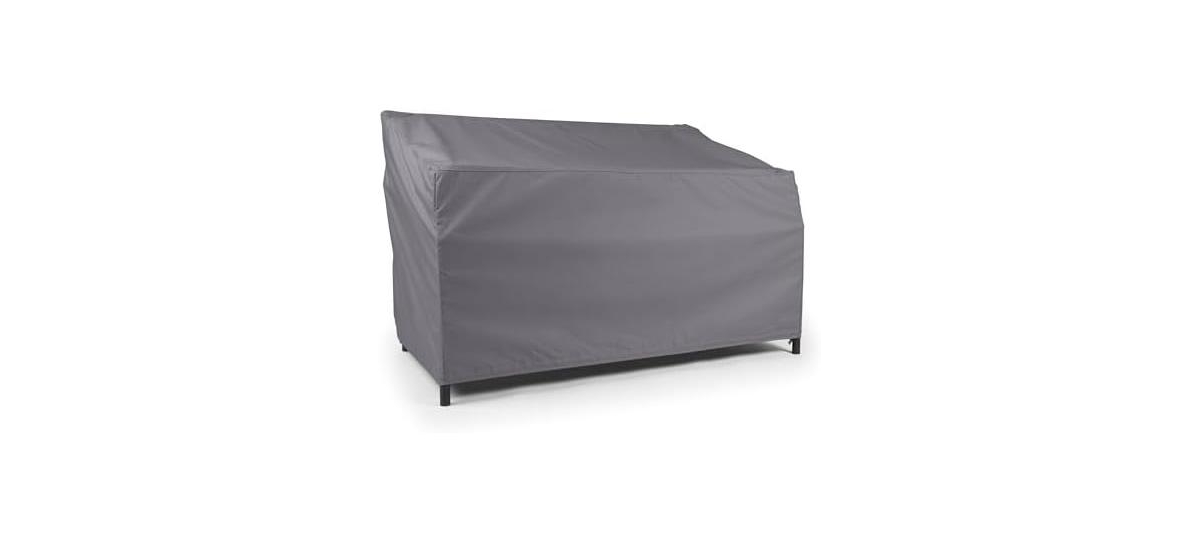 Cushry Outdoor Patio Sofa Cover – Water-Resistant 300D Polyester, Double-Stitched Seams, Elastic Hem - Charcoal