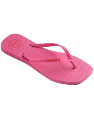 Women's Slim Square Logo Pop Up Slip-On Sandals