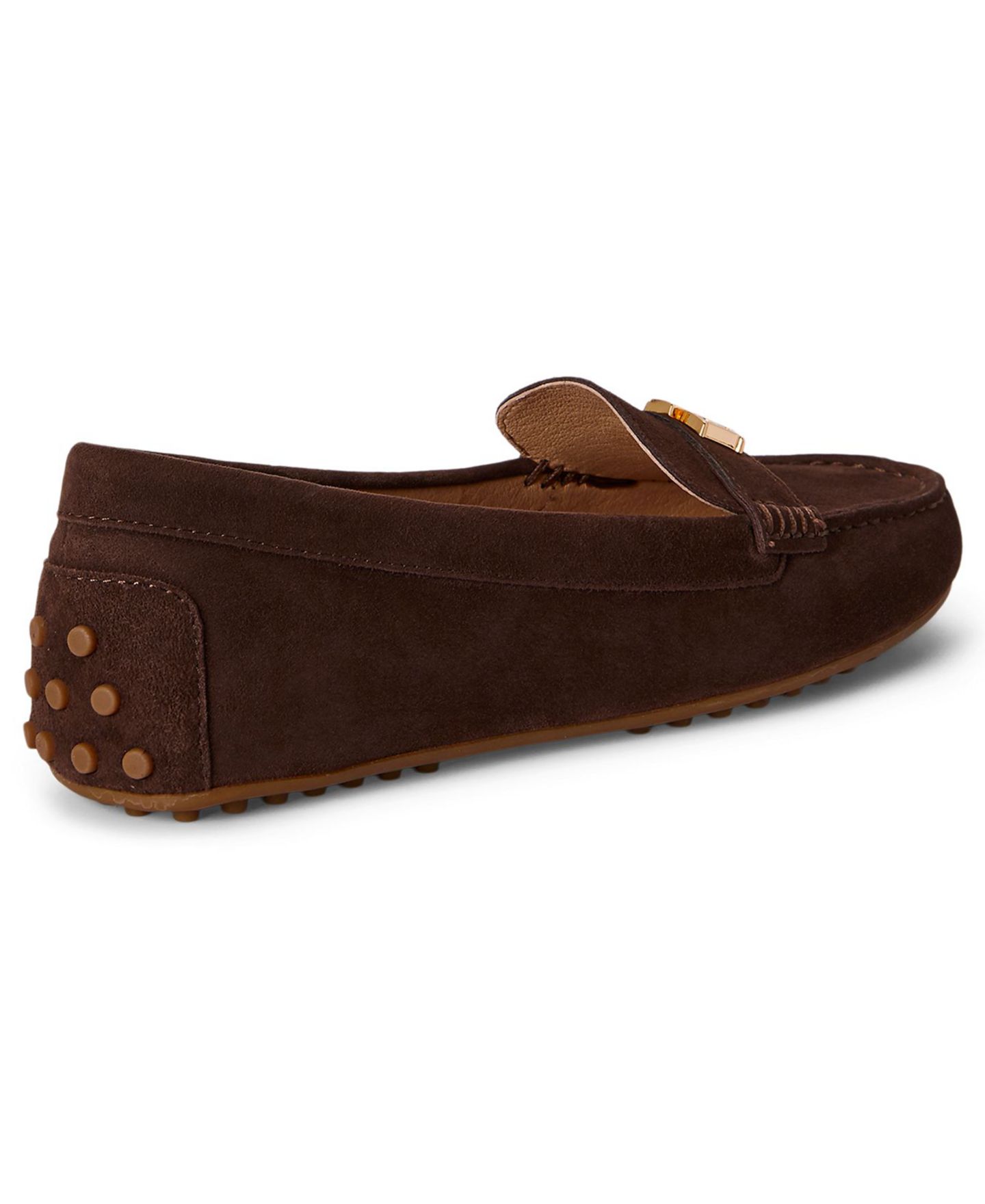 Женские туфли Lauren Ralph Lauren Barnsbury Round Toe, цвет: Лимонный сорбет кожаный — фото 10