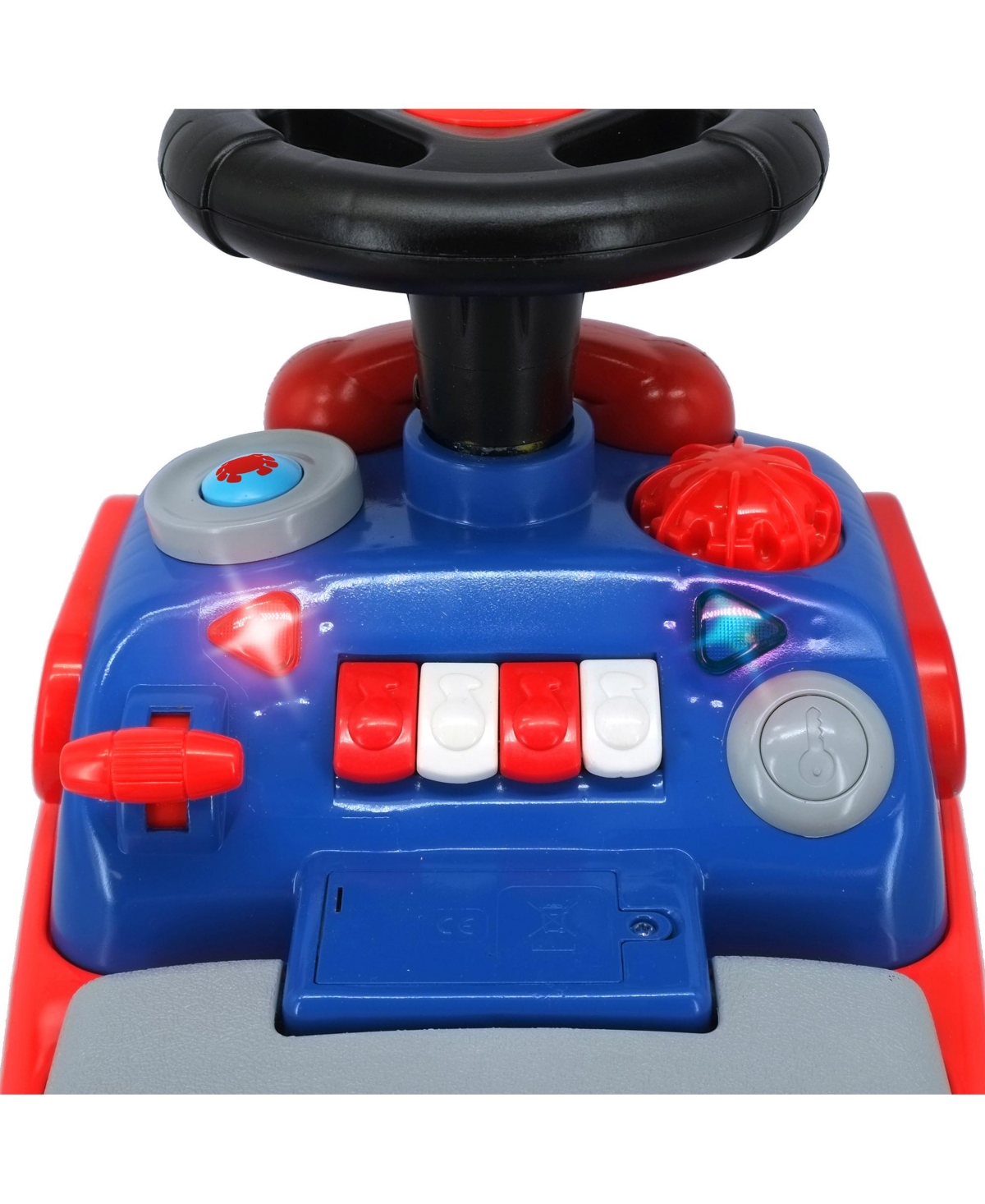 Kiddieland My First Activity Ride-On: Racer Spidey Interactive Dashboard with Lights and Sounds Ride-On, Ages 12-24 Months