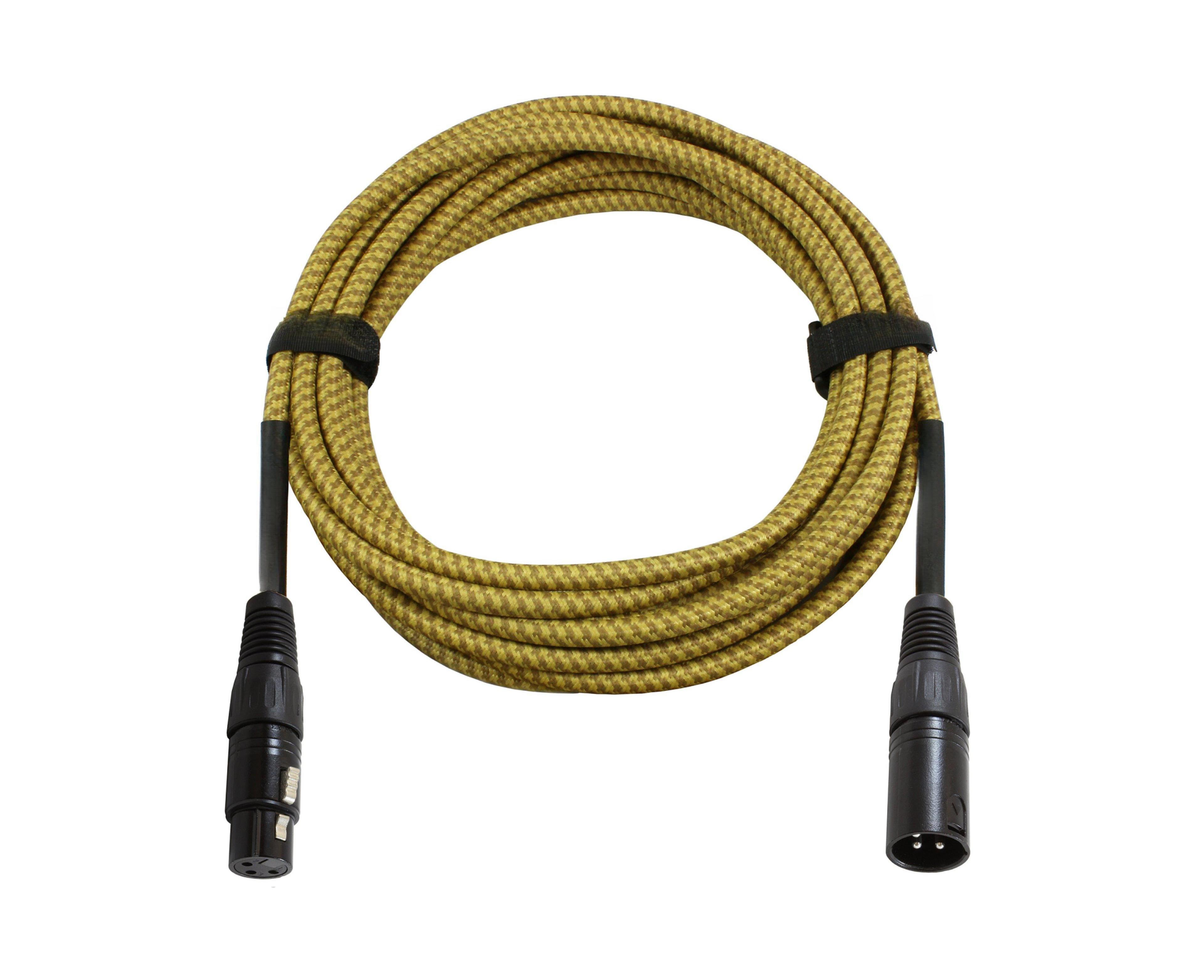Lofree Balanced Xlr Male to Female Braided Tweed Patch Cords