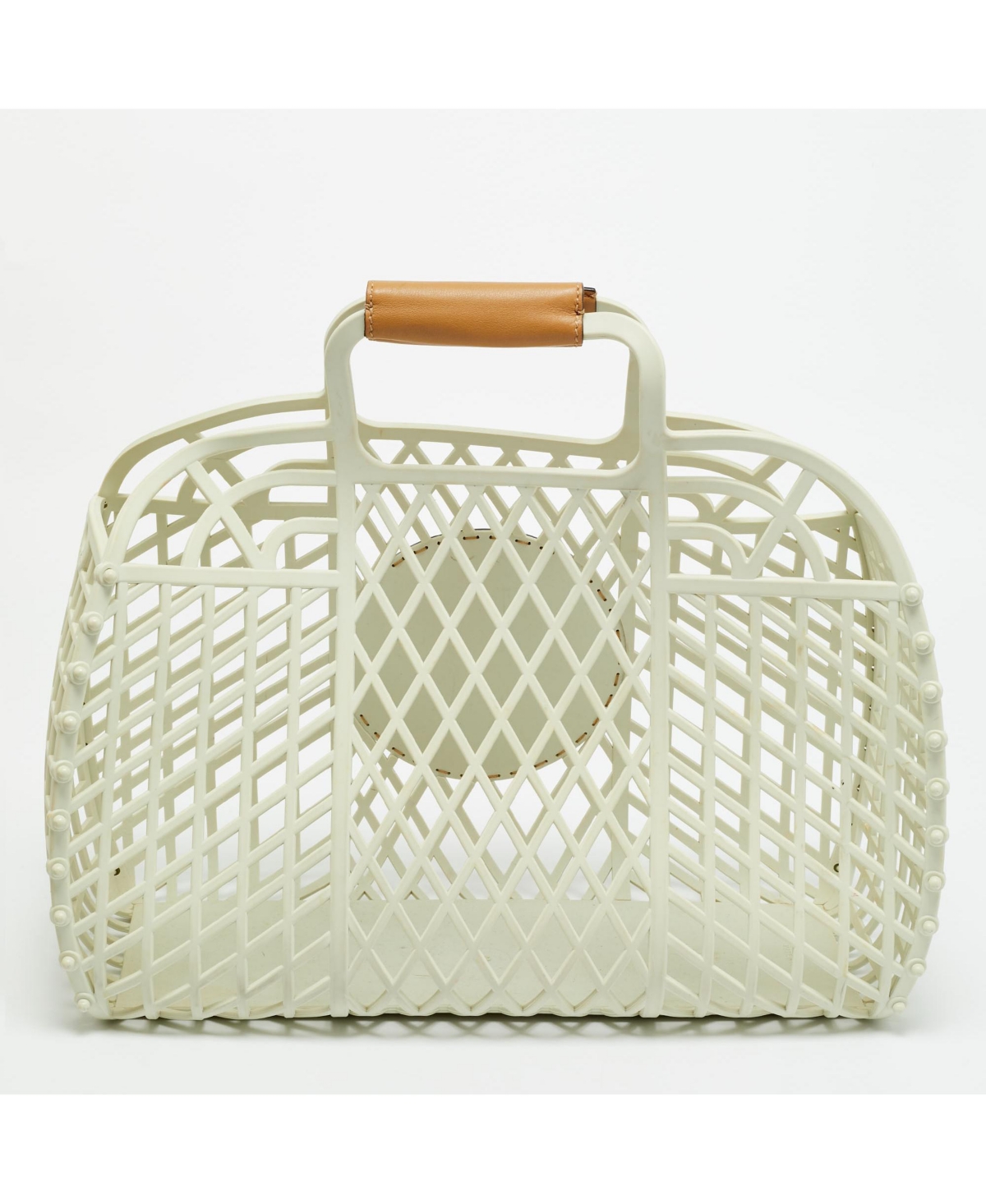 Pre-Owned Fendi Women's Ff Logo Stamp Pvc Basket Bag