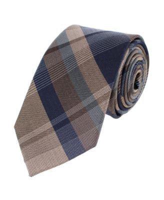 Men's Rolando Plaid Silk-Wool Blend Slim Tie