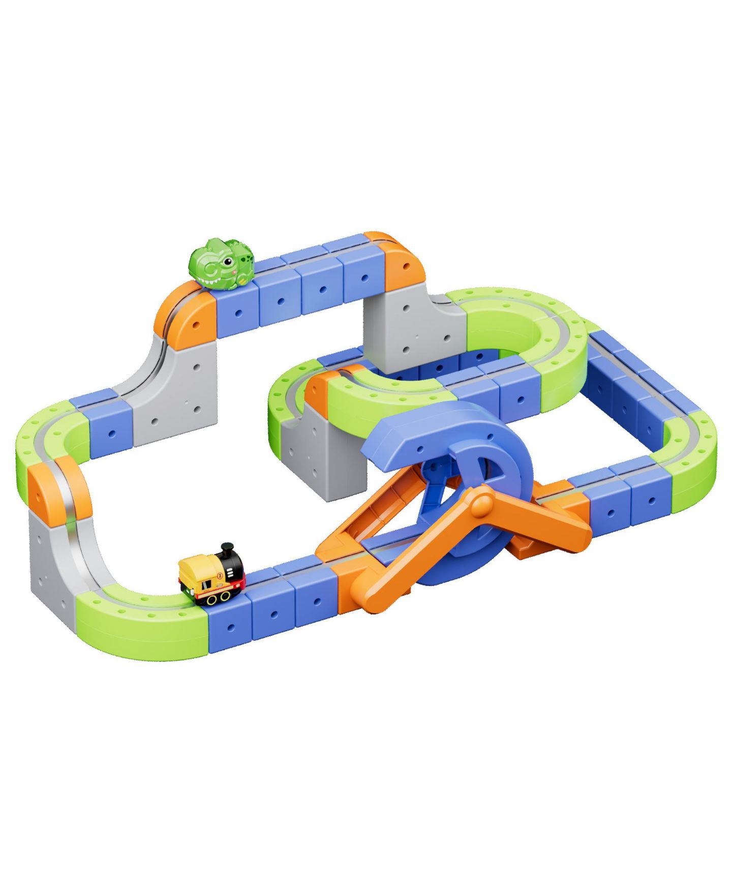 Детский конструктор Contixo MT4 Motorized Rechargeable Magnetic Track 91-Piece Building Set, Ages 3+ — фото 2