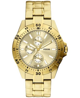 Men's Garrett Multi-Function Gold-Tone Stainless Steel Watch 44mm