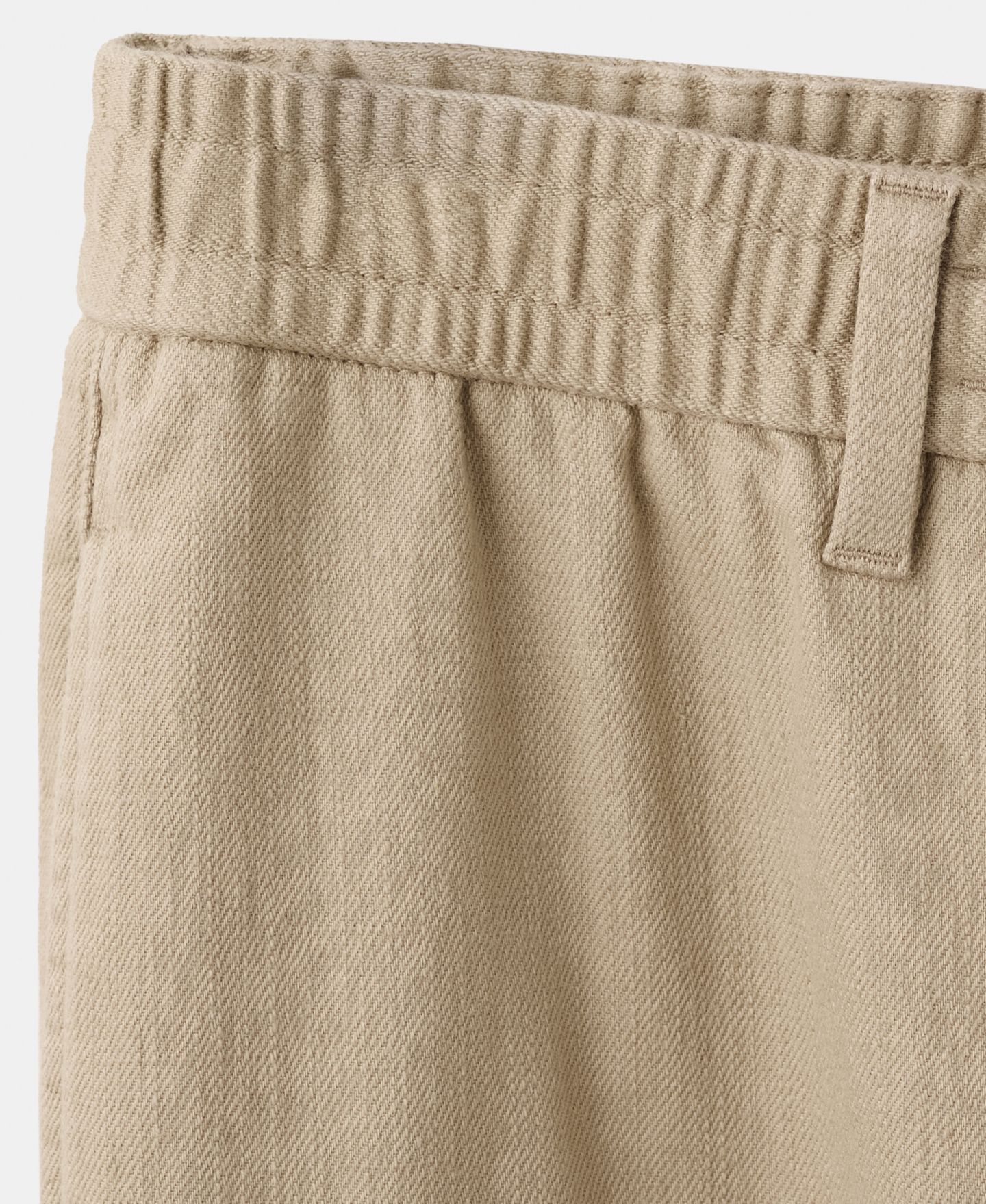 Мужские брюки Mango New Now Relaxed-Fit Cotton-Linen Blend Trousers, цвет: Бежевый — фото 8