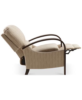 Bent discount arm recliner