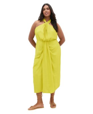 Women's Briella Halter Twist Front Midi Dress