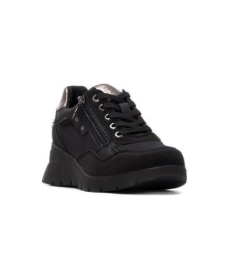 Women's Casual Wedge Lace Up Sneakers