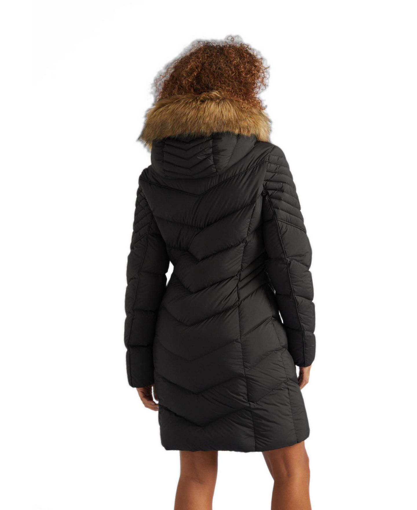 Женская куртка JACK1T Longline Quilted Puffer, цвет: Чёрный — фото 3