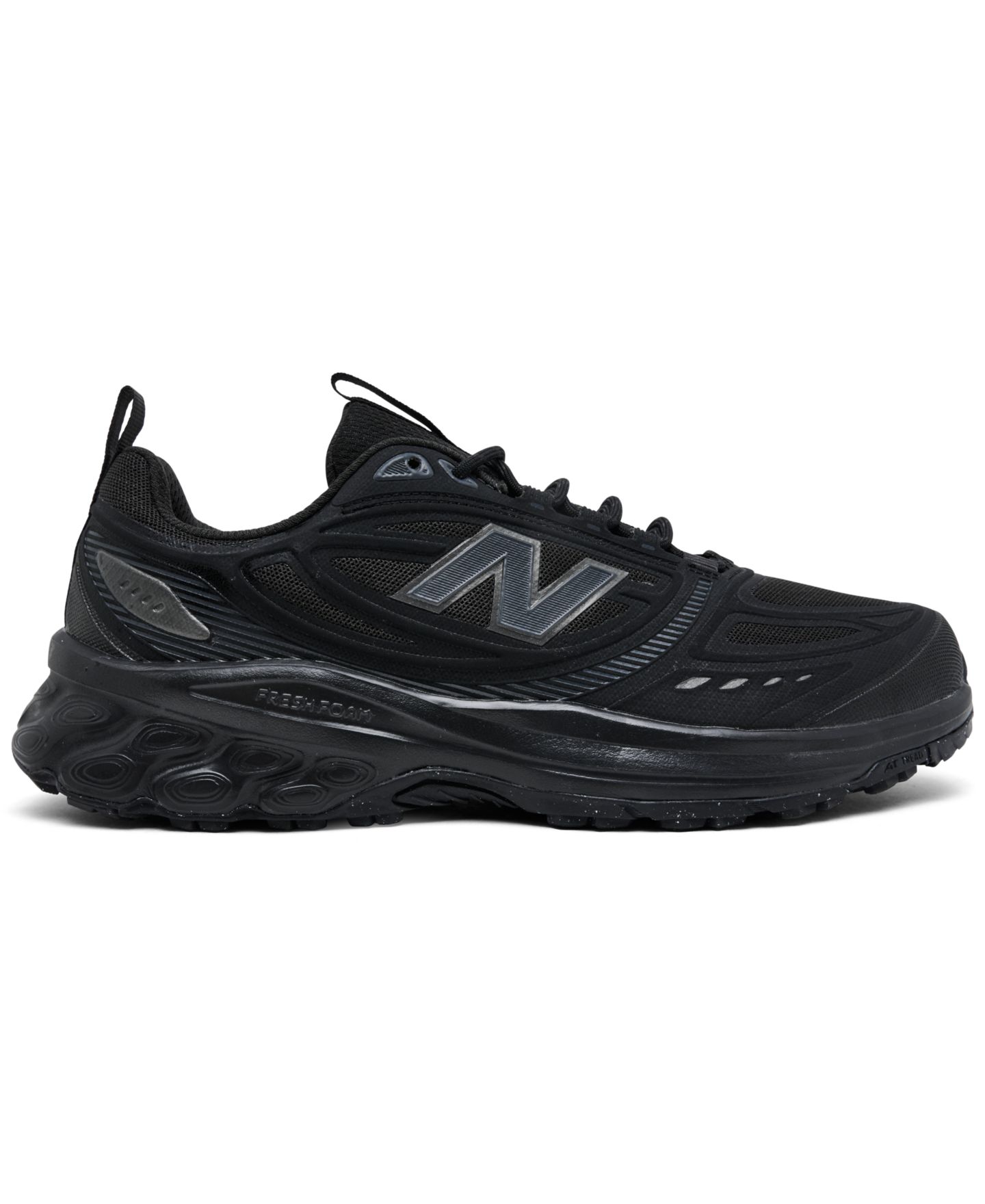 Мужские кроссовки New Balance Fresh Foam 410V9 Trail Running, цвет: Чёрный — фото 2