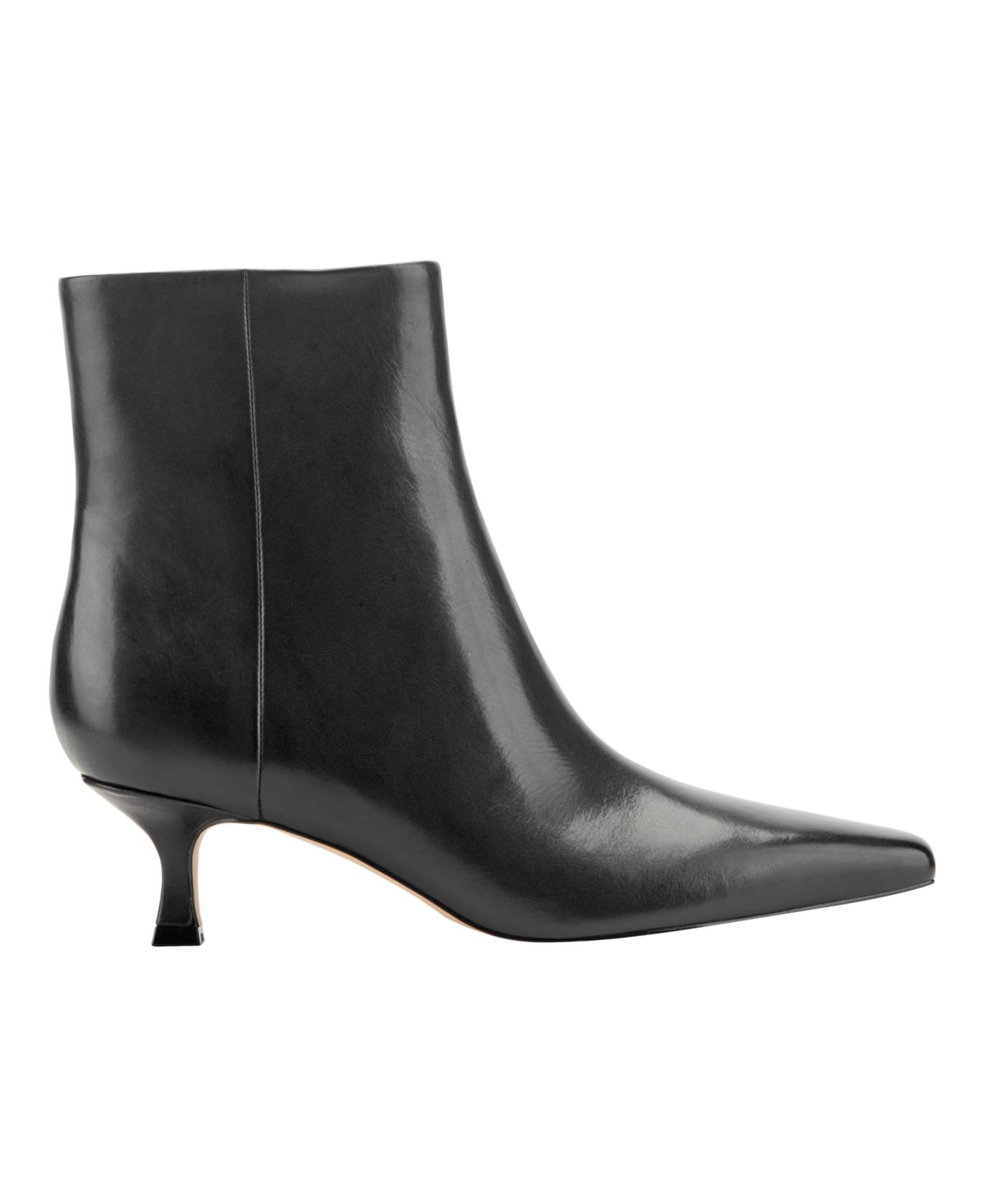 Женские ботинки Marc Fisher LTD Kole Snip Toe Kitten Heel Dress Booties, цвет: Чёрный кожаный — фото 2