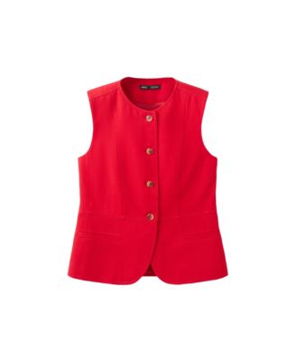 Women's Buttoned Lyocell Vest