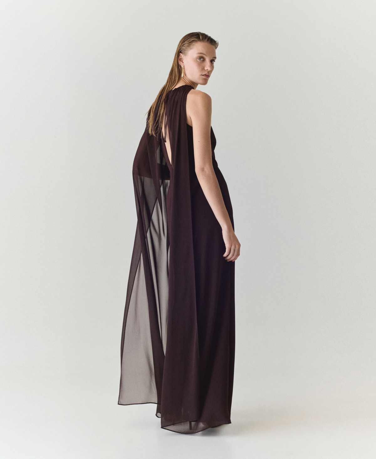 Mango Women's Cape And Slits Jumpsuit