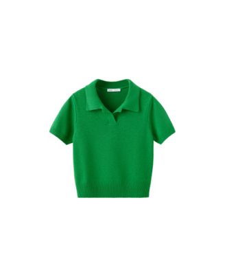 Women's Knitted Polo-Neck Sweater
