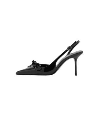 Women's Stiletto Pointed-Toe Bow Pumps