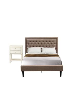 KD16F-1VL0C 2 Piece Wood Bedroom Set - Full Bed  Headboard with 1 Night Stand