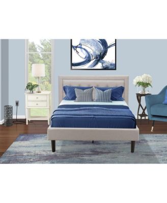 FN08F-1VL0C 2-Piece Platform Full Size Bed Set with 1 Full Bed and an End Table for bedroom