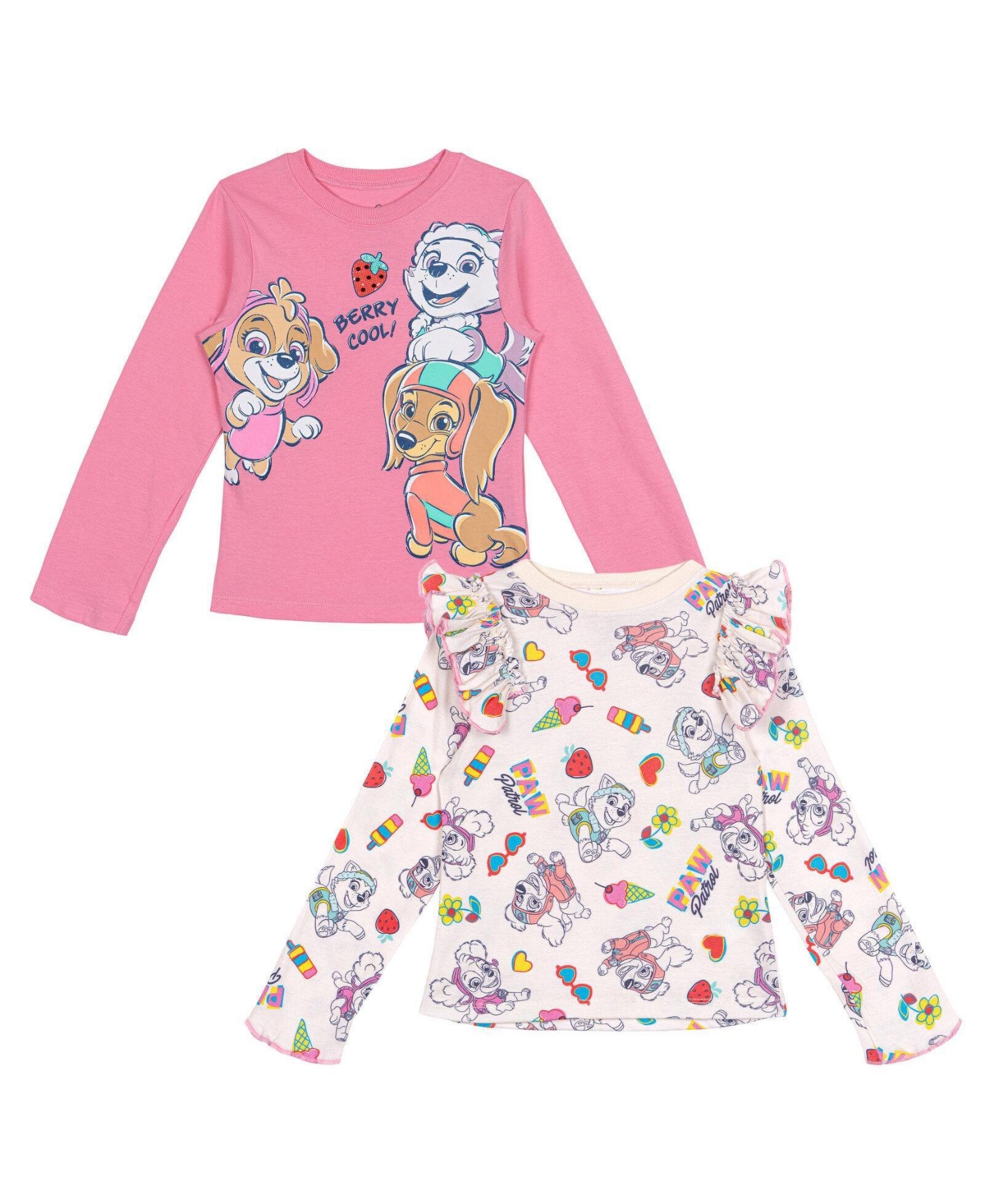 Paw Patrol Toddler Girls 2-Pack Long Sleeve Tees