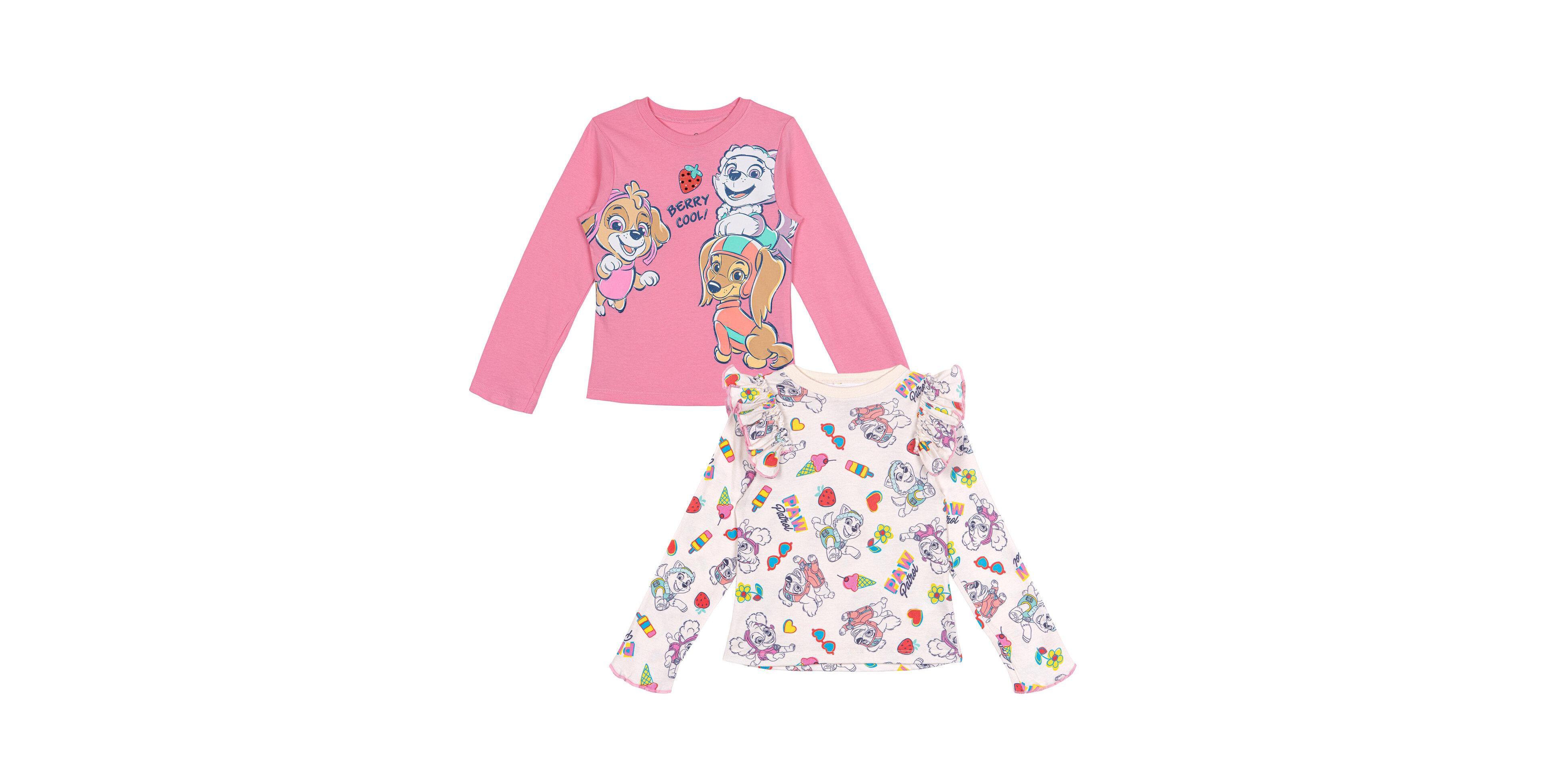 Paw Patrol Toddler Girls 2-Pack Long Sleeve Tees