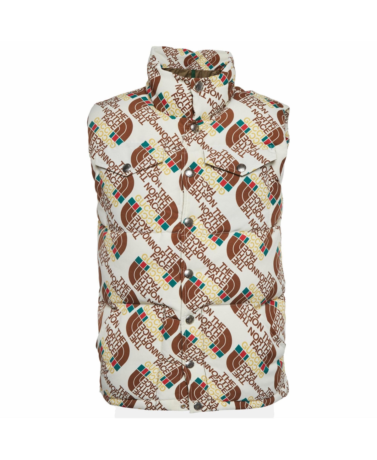 Pre-Owned Gucci Women's The North Face Logo Print Puffer Vest