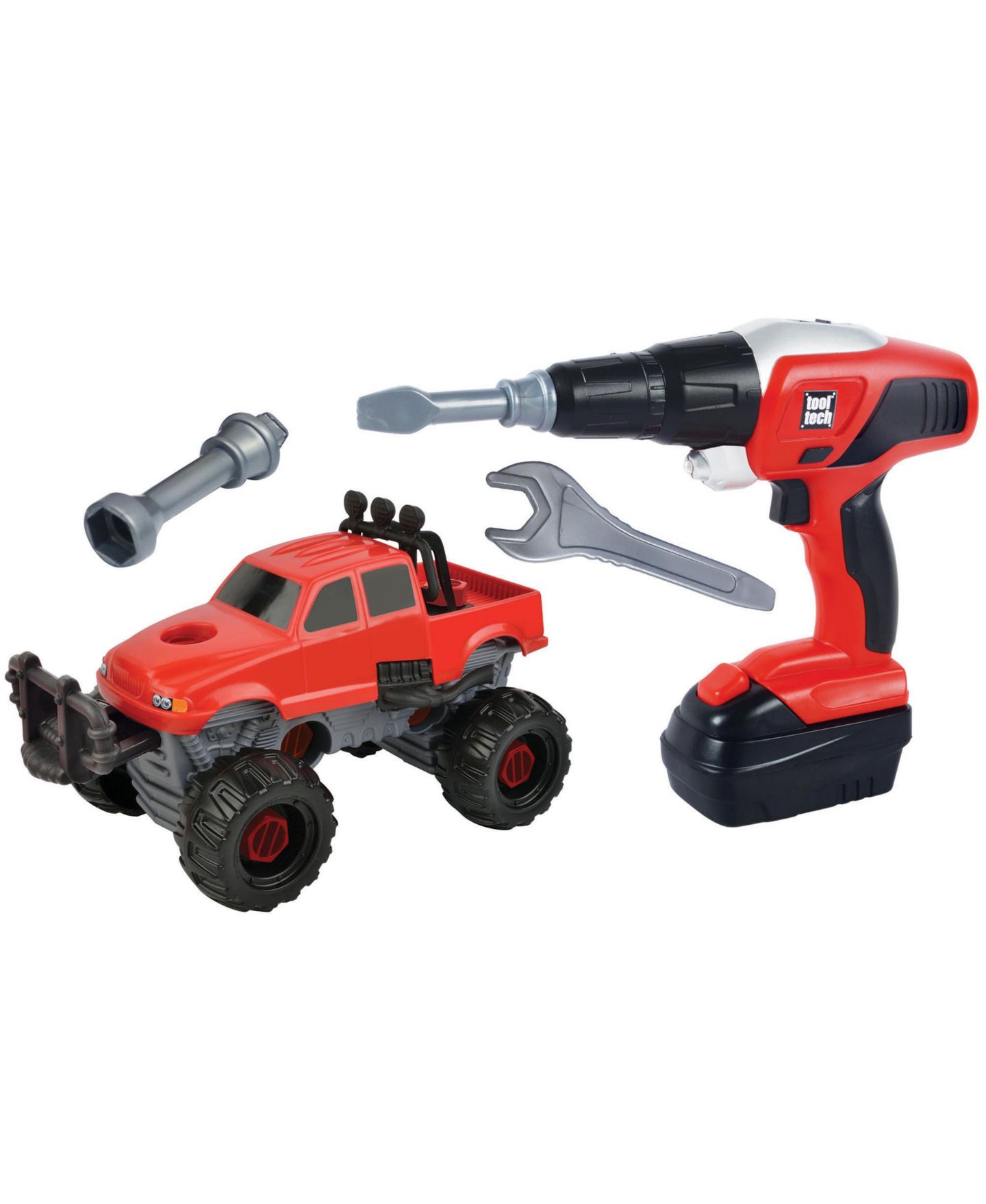 Детский конструктор Red Box Tool Tech Take Apart Truck Battery-Operated 24-Piece Building Set, Ages 3+, цвет: Open Miscellaneous — фото 1