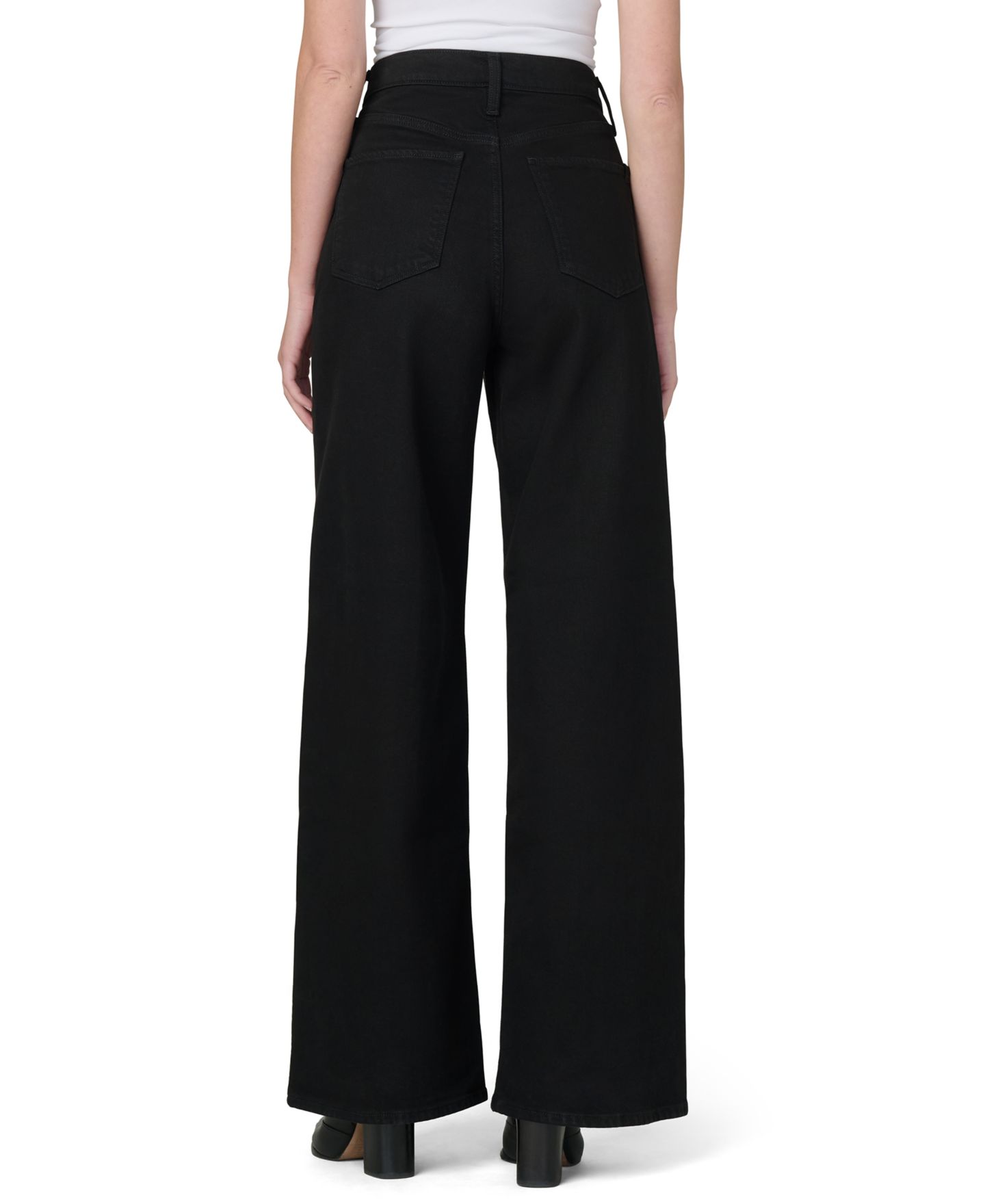 Женские джинсы Joe's Jeans Mia с высокой талией, широкие, для невысоких, цвет: Чёрный — фото 5