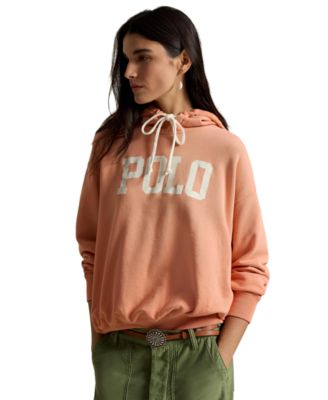 Women's Crewneck Lightweight Logo-Print Hoodie