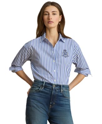 Women's Striped Long-Sleeve Shirt