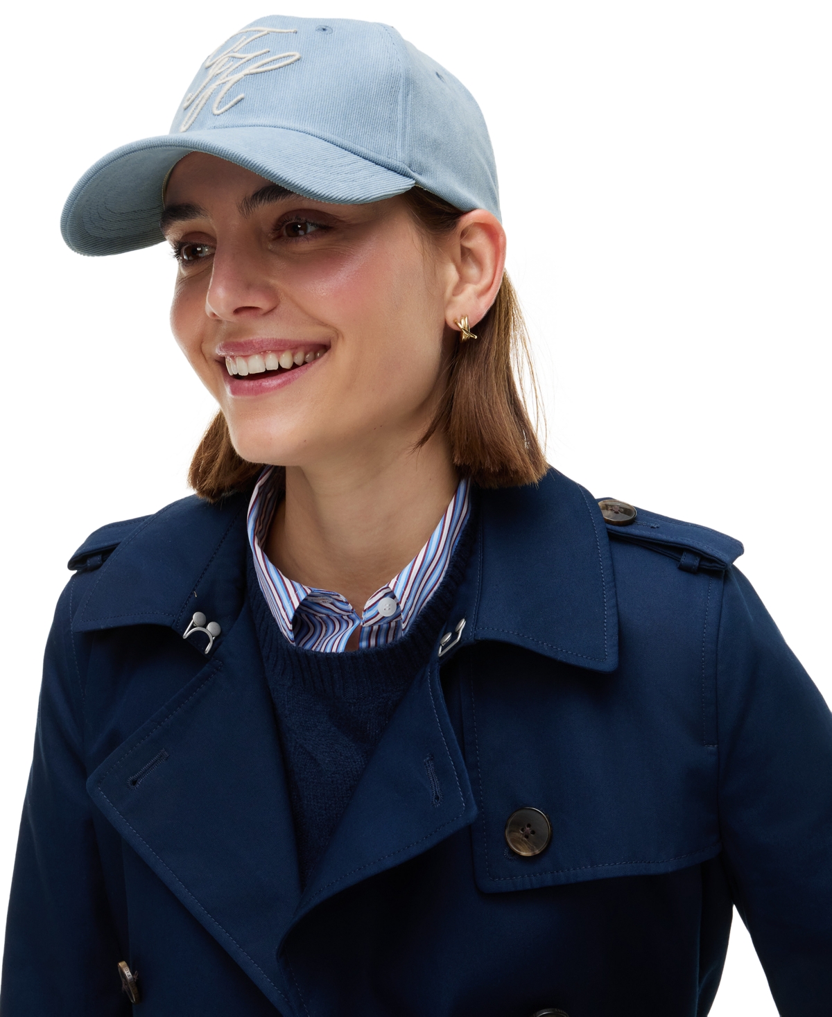 Tommy Hilfiger Men's Embroidered Corduroy Baseball Cap - Southern S
