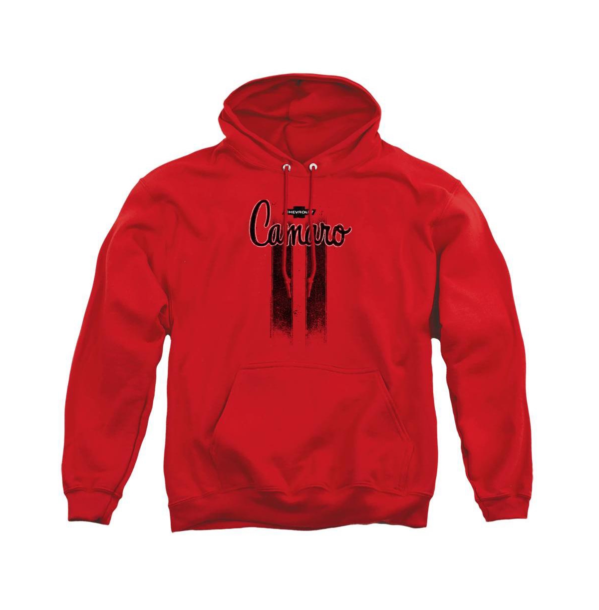 CHV142B-AFTH-2 Chevrolet Camaro Stripes Adult Pullover Hoodie, Red - Medium
