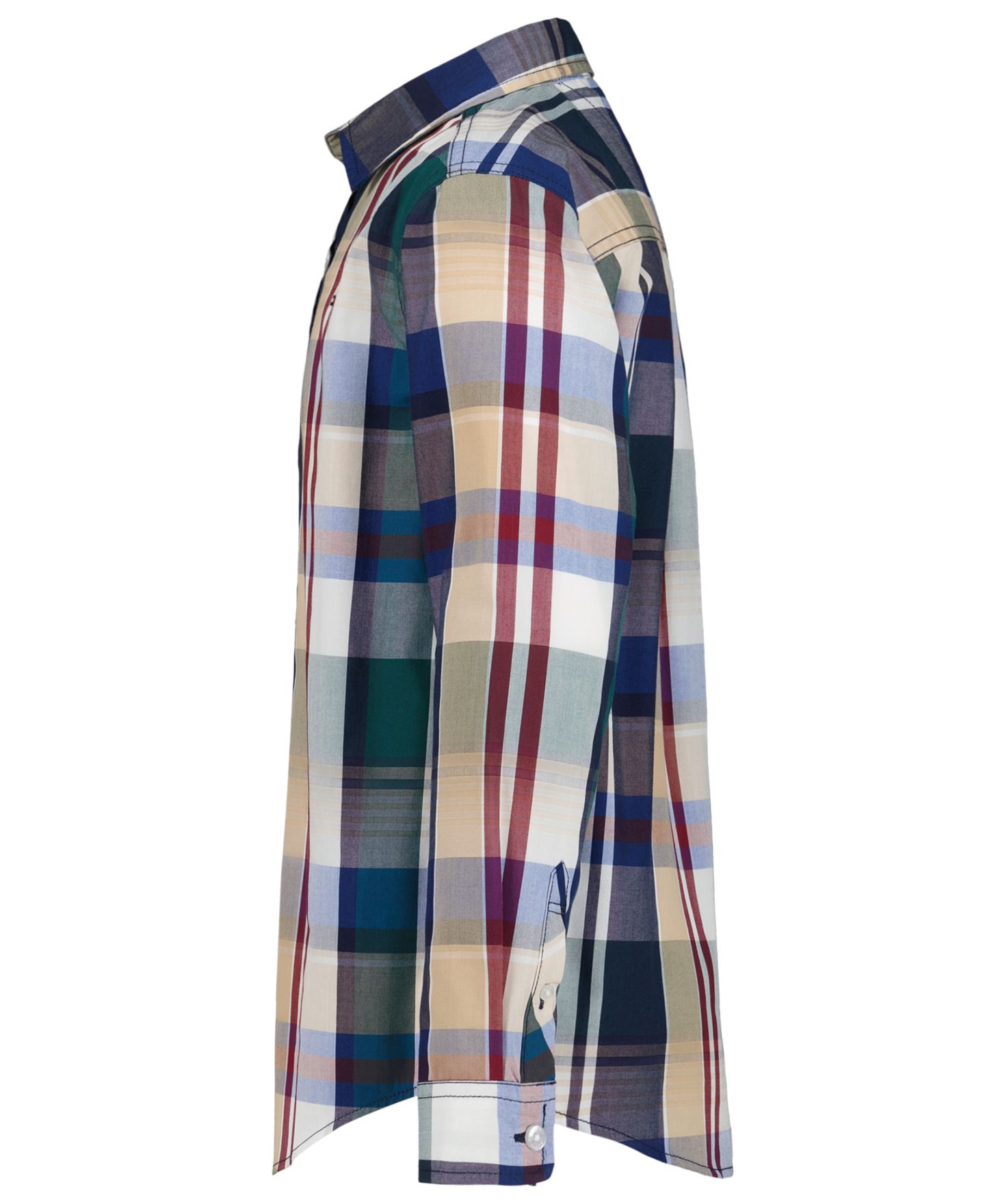 Рубашка Tommy Hilfiger Long-Sleeve Point-Collar Plaid Shirt для мальчиков, цвет: June Bug — фото 3