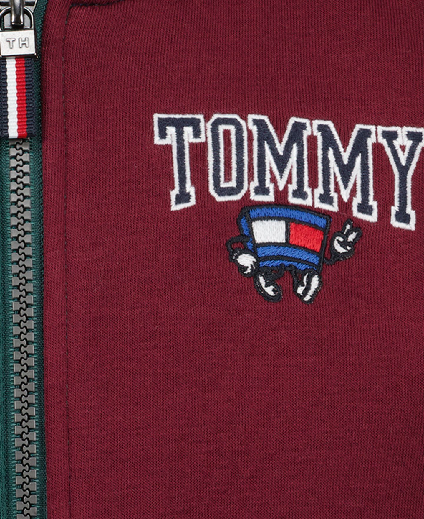 Худи Tommy Hilfiger Multi Mascot Graphic-Print Kangaroo-Pocket Zip для мальчиков, цвет: June Bug — фото 8