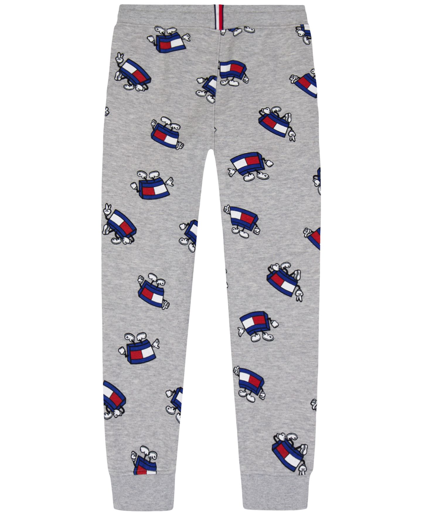 Брюки Tommy Hilfiger Mascot Drawstring Pull-On Allover-Print Joggers для мальчиков, цвет: Серый меланжевый — фото 2