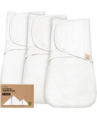 3pk Lyra Muslin Swaddles for Newborns, 100% Organic Cotton Baby Swaddle Sleep Sack for 0-6 Months Girls, Boys